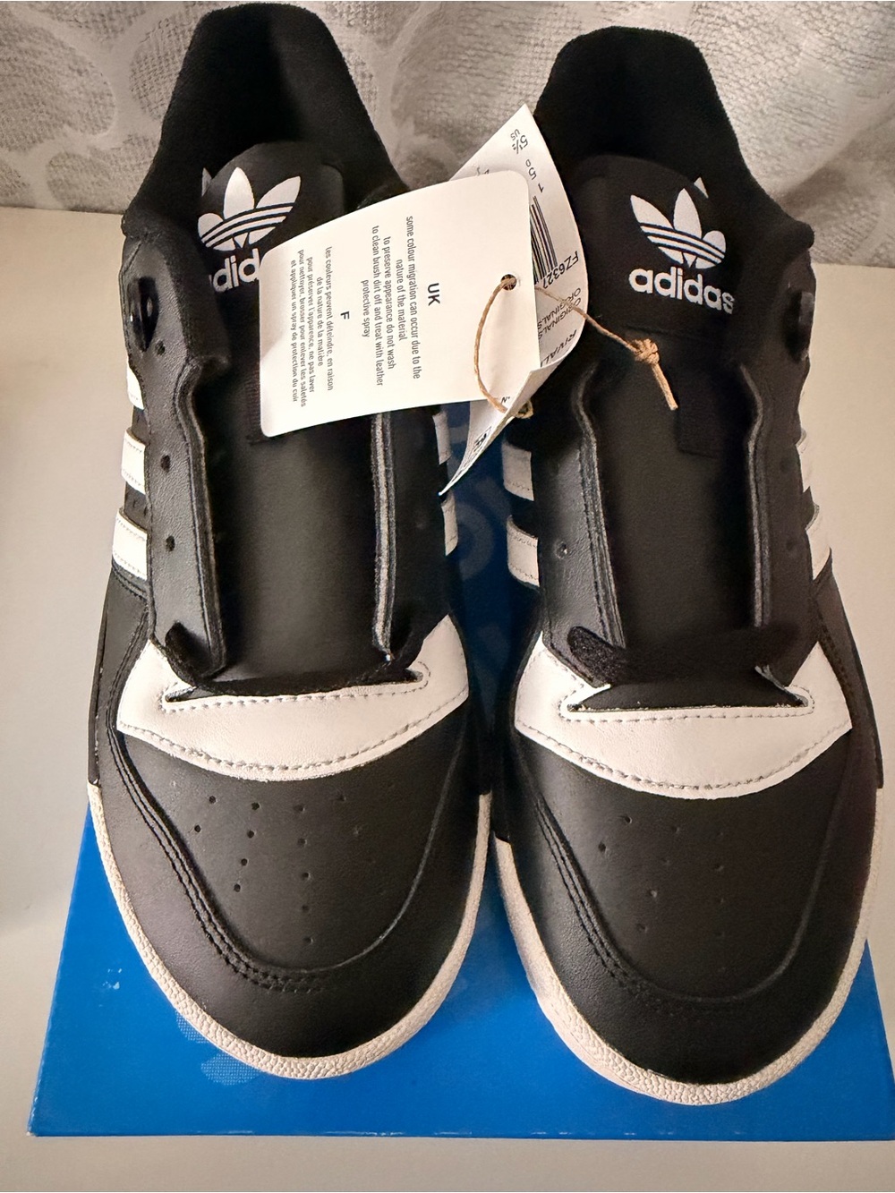 NWT Adidas Originals Rivalry Low FZ6327 Black White Men’s 5.5 - Picture 2 of 7